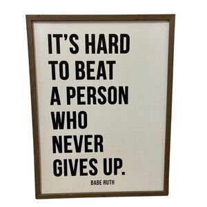 Kirklands Babe Ruth Sign/Home Décor Quote Sports